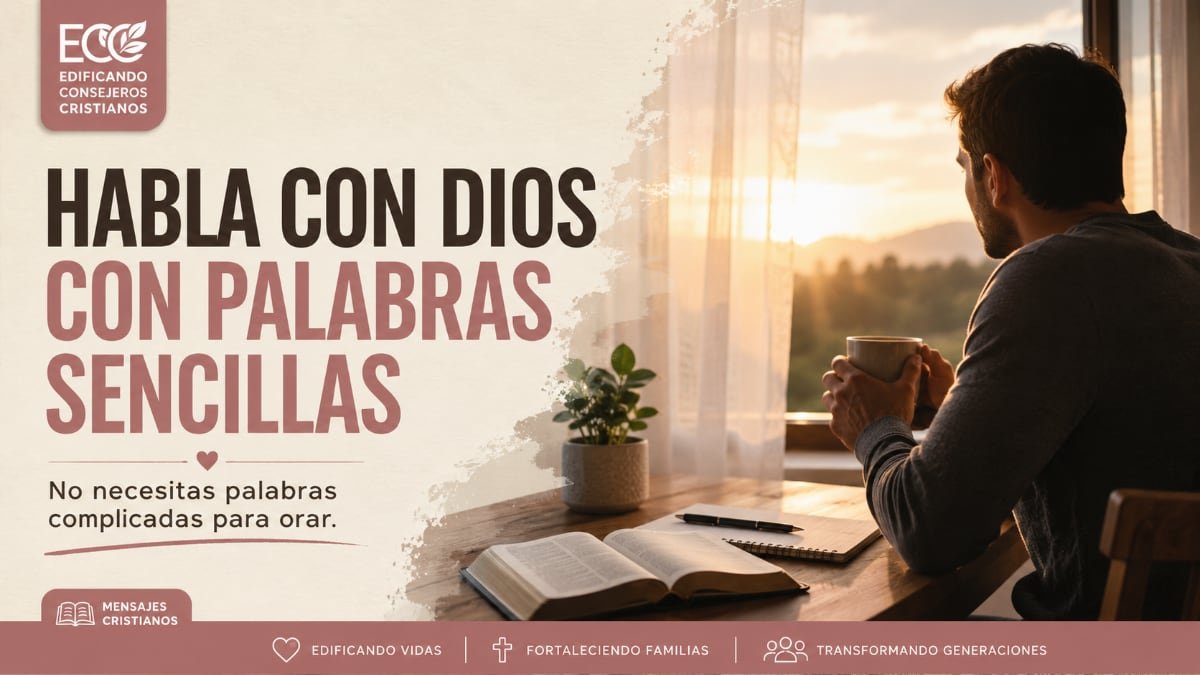 Palabras sencillas y claras al hablar con Dios