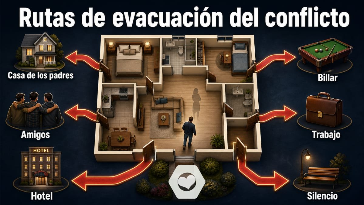 Rutas de evacuación del conflicto