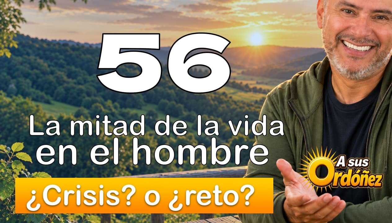 La mitad de la vida en el hombre